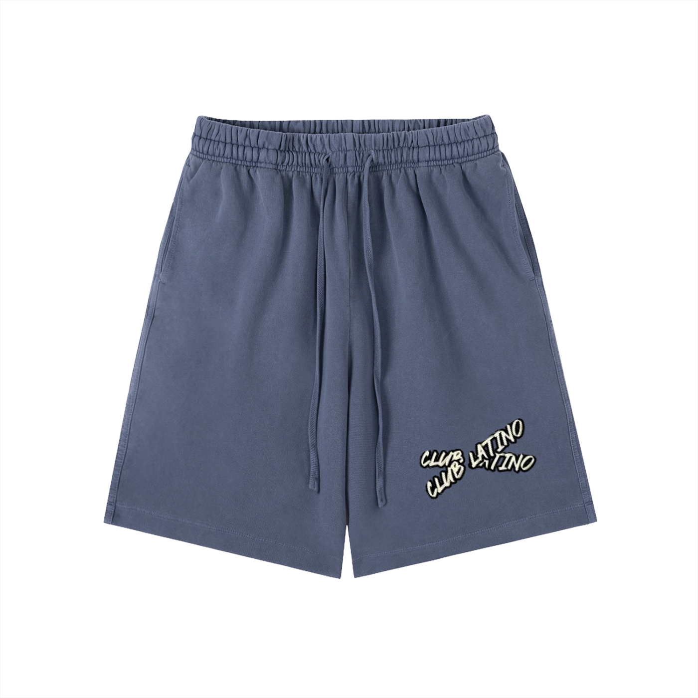 Club Latino Vintage Washed Cotton Shorts – Script Logo