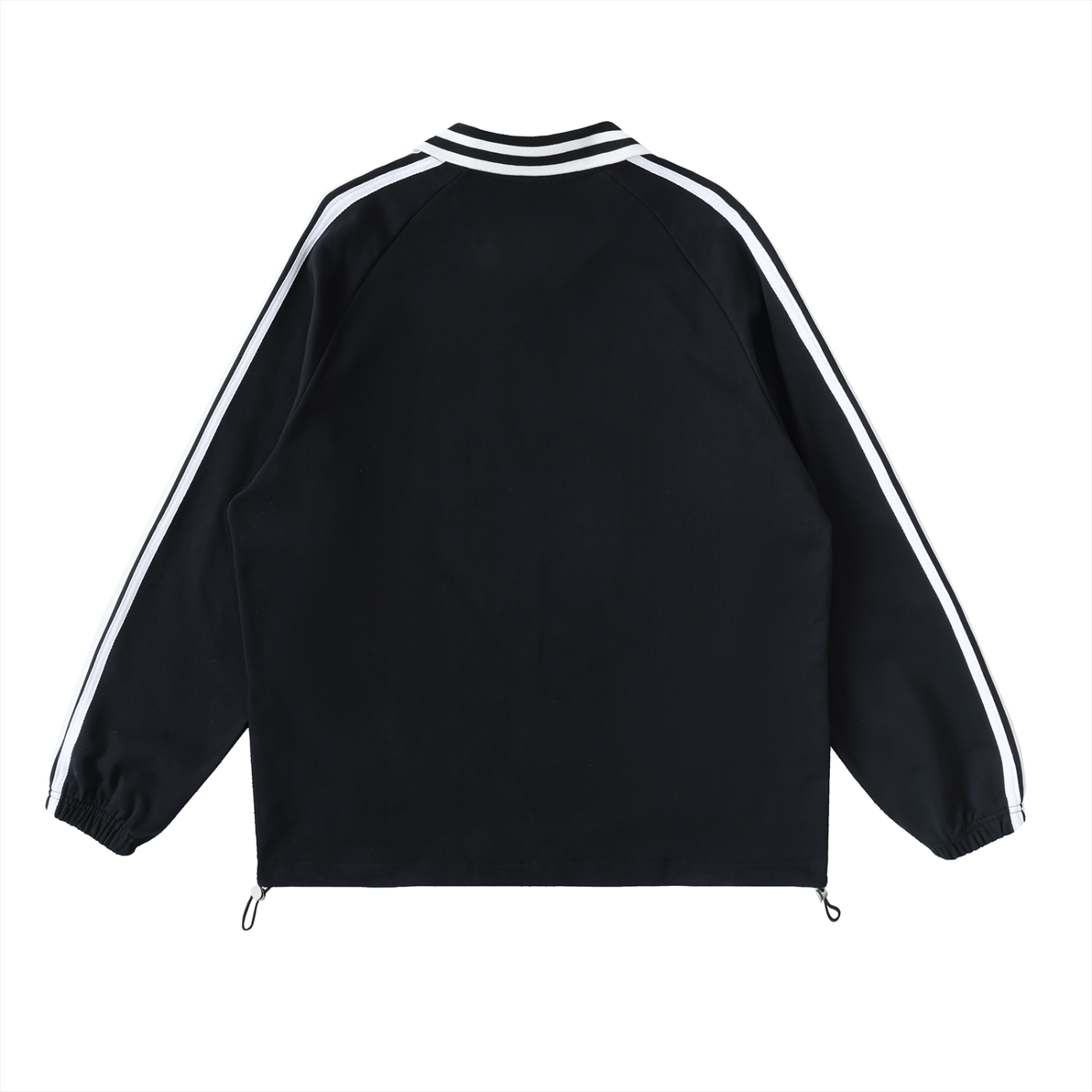 Contrast Striped Lapel Collar Sweatshirt – Unisex Streetwear | PERLA