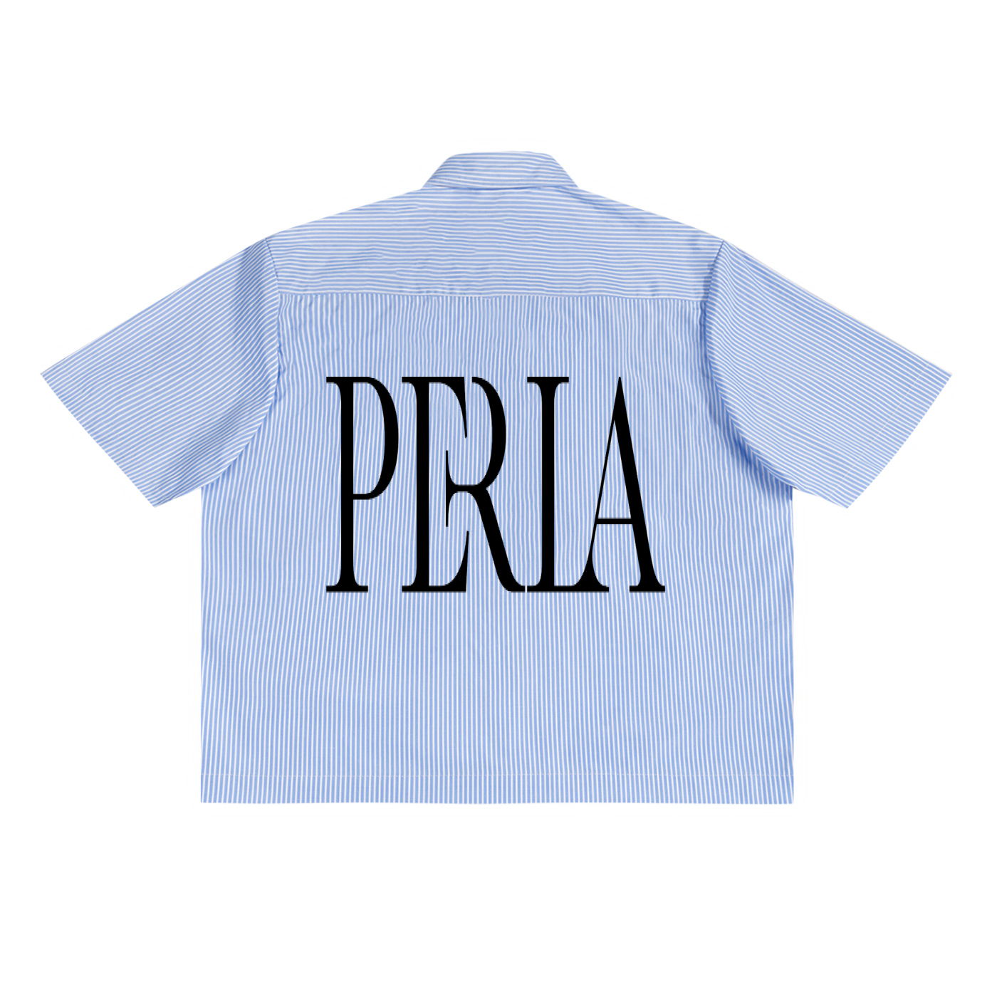 PERLA Striped Boxy Button Down