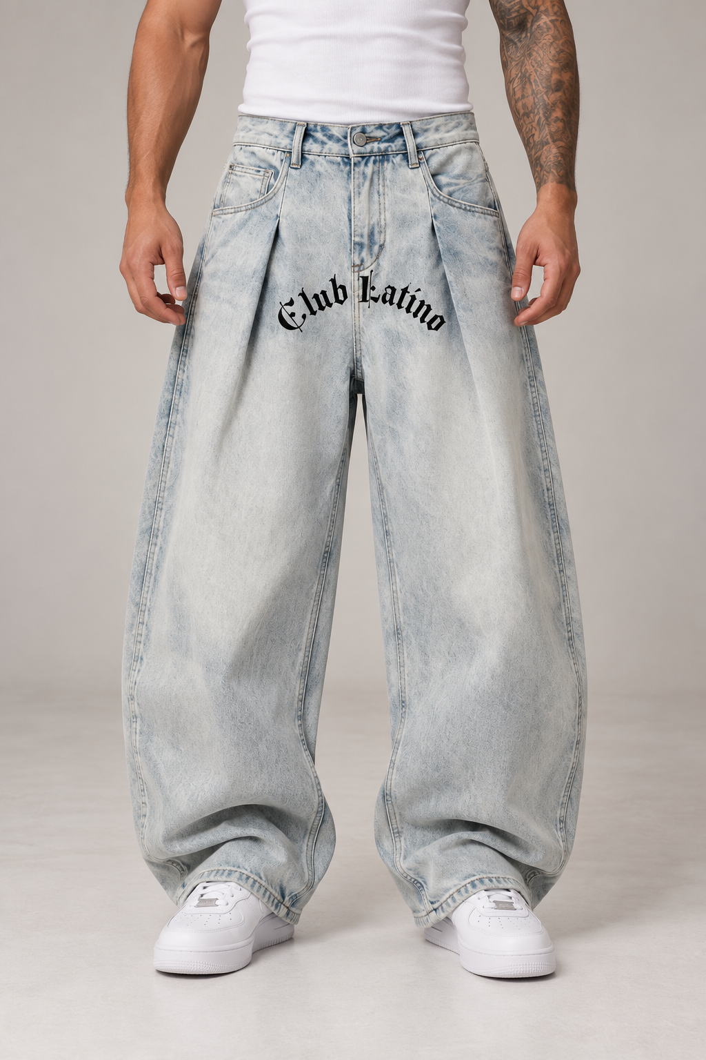 Relaxed Wide-Leg Vintage Denim – Unisex Streetwear | PERLA