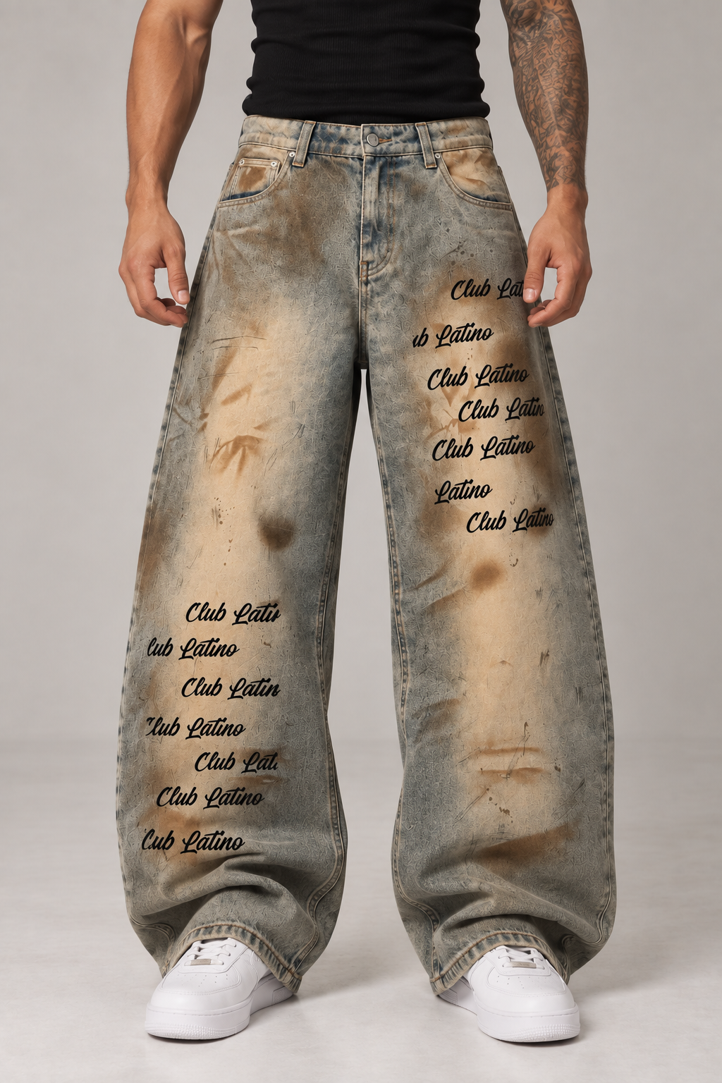 Club Latino Vintage Wide Barrel Jeans