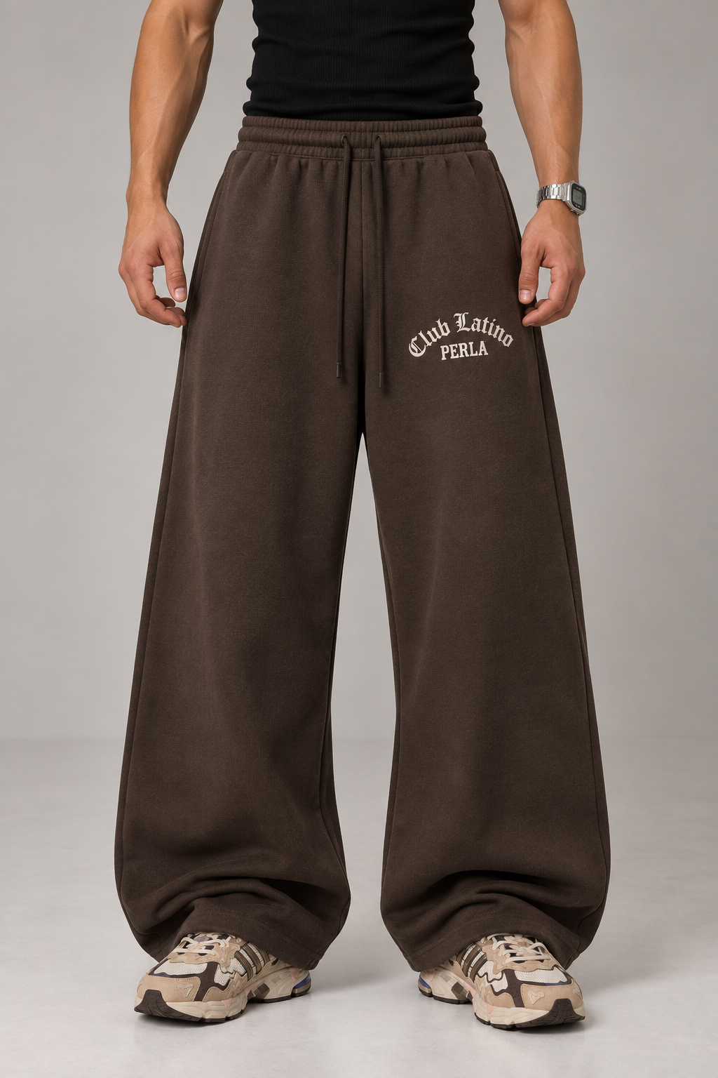 Club Latino Wide-Leg Sweatpants – Unisex Streetwear | PERLA