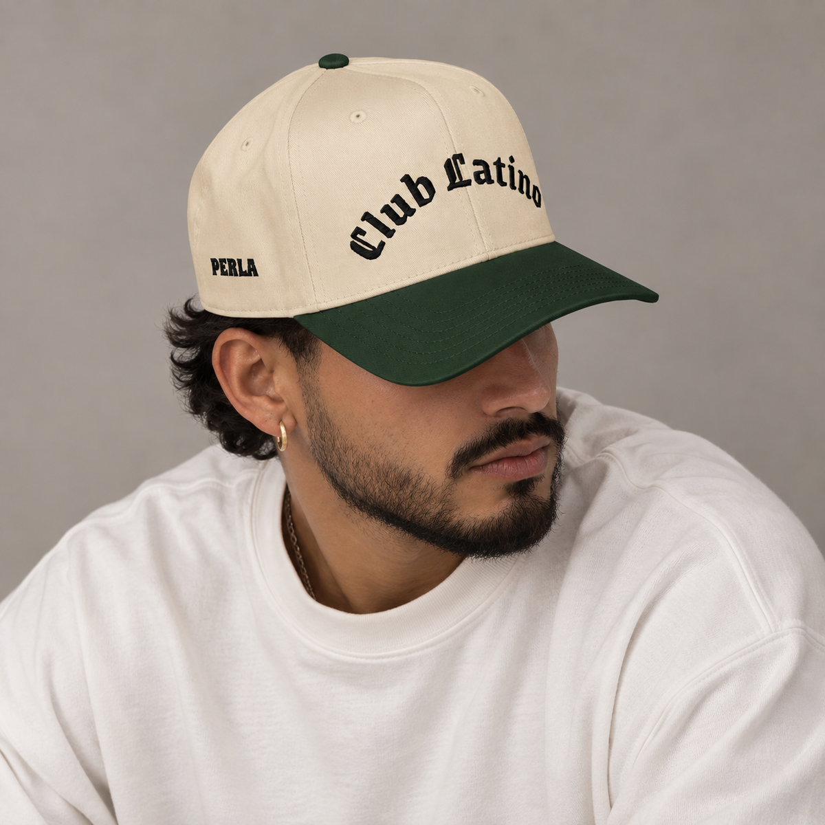 Club Latino Snapback Hat – Flat Embroidered Cap | PERLA