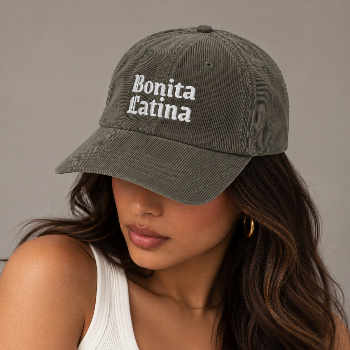 Bonita Latina Low-Profile Corduroy Hat