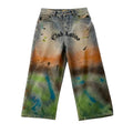 Relaxed Wide Fit Vintage Painted Denim – Unisex Streetwear | PERLA