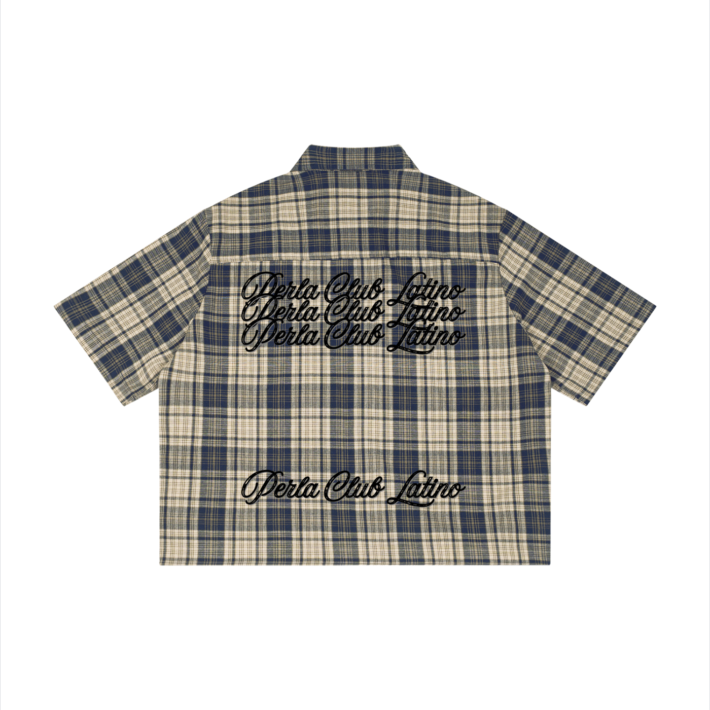 Plaid Boxy Short Sleeve Shirt | Unisex Streetwear | PERLA