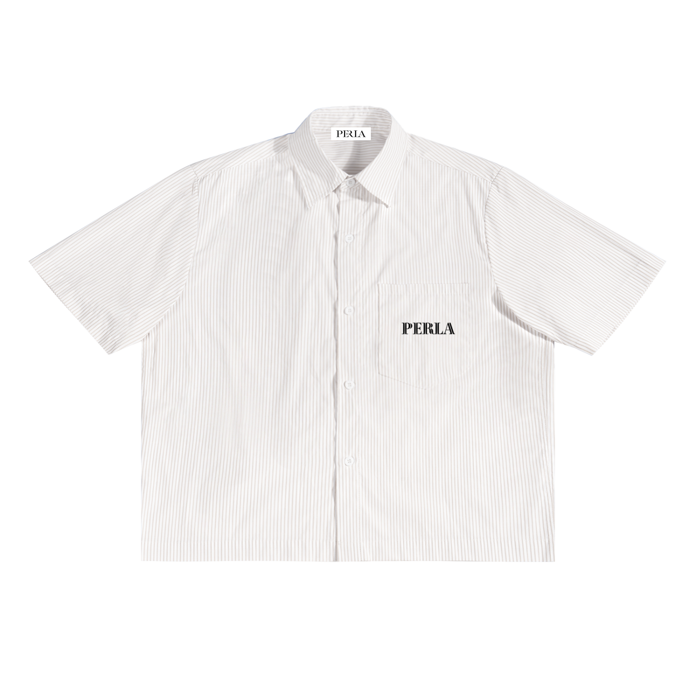 Oversized Vertical Stripe Boxy Shirt