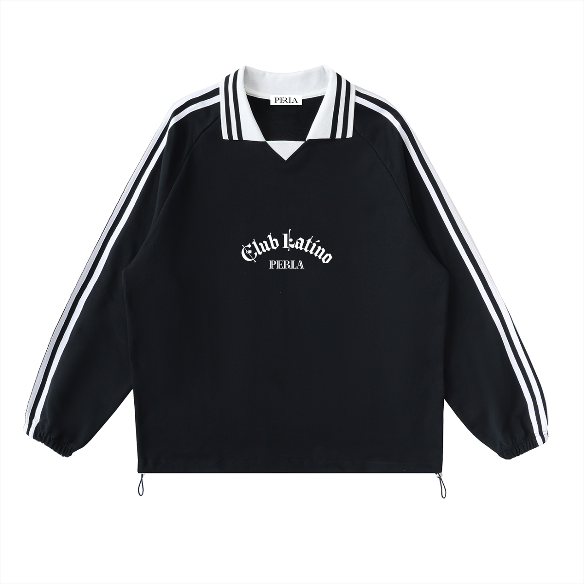 PERLA Contrast Collar Sweatshirt