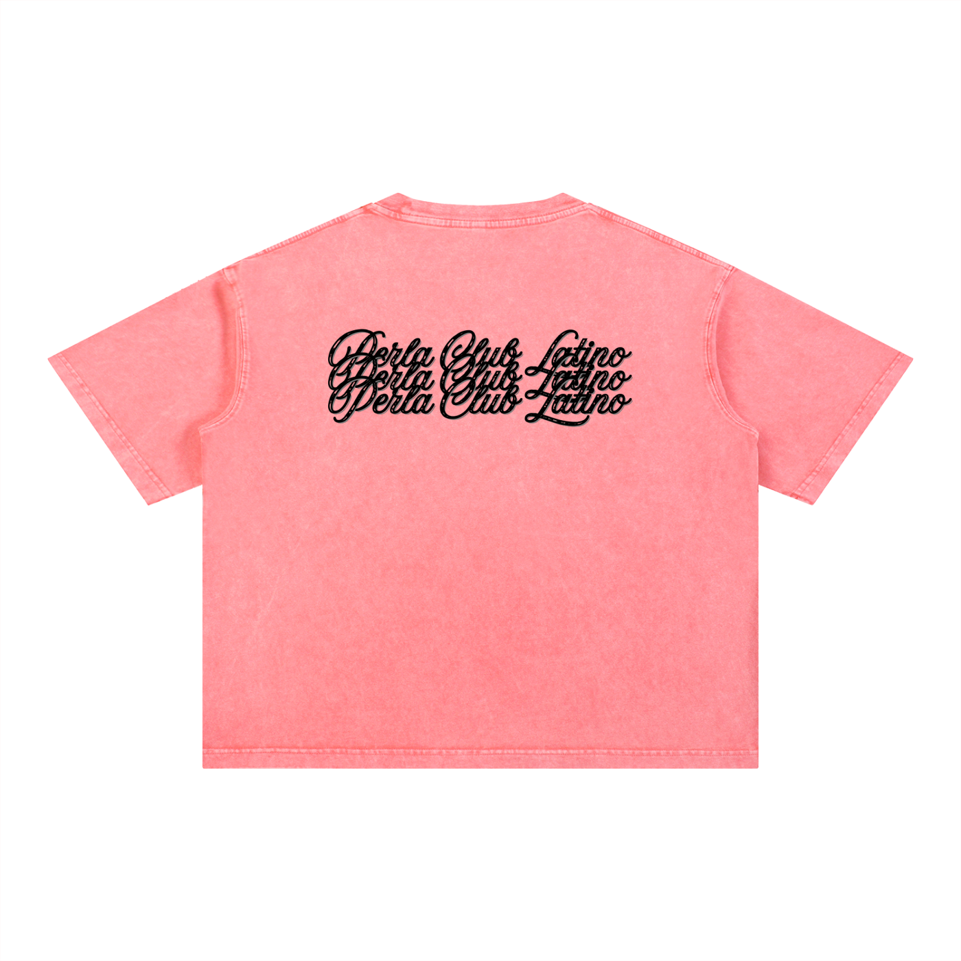 Club Latino Snow Wash Oversized Cropped Tee