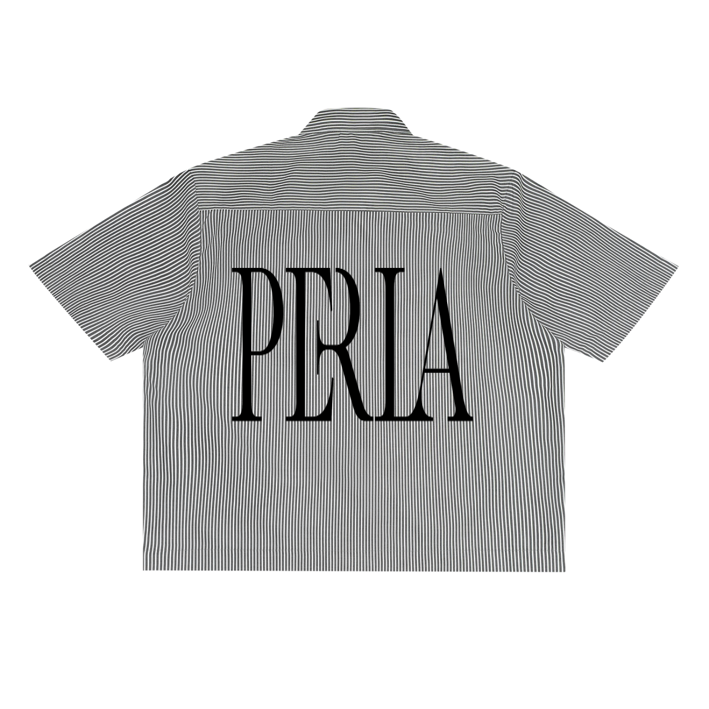 PERLA Striped Boxy Button Down