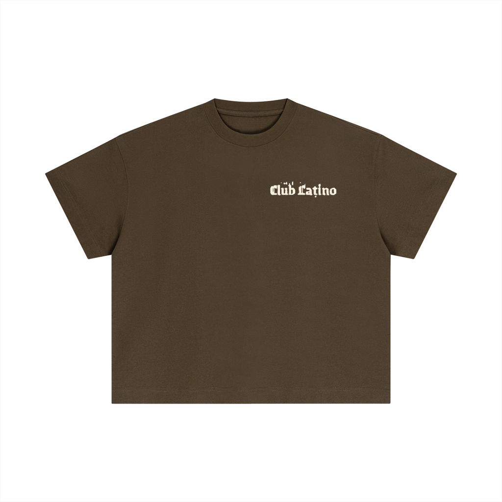 Club Latino Boxy Cotton T-Shirt – Unisex Streetwear | PERLA