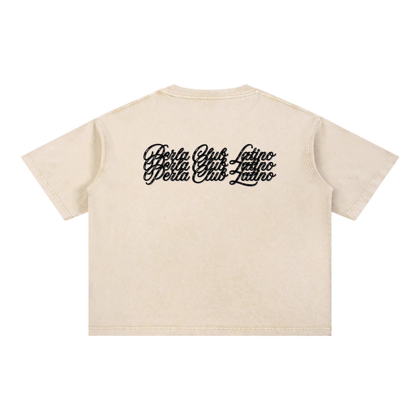 Club Latino Snow Wash Oversized Cropped Tee