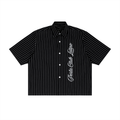 PERLA Pinstripe Boxy Button-Up