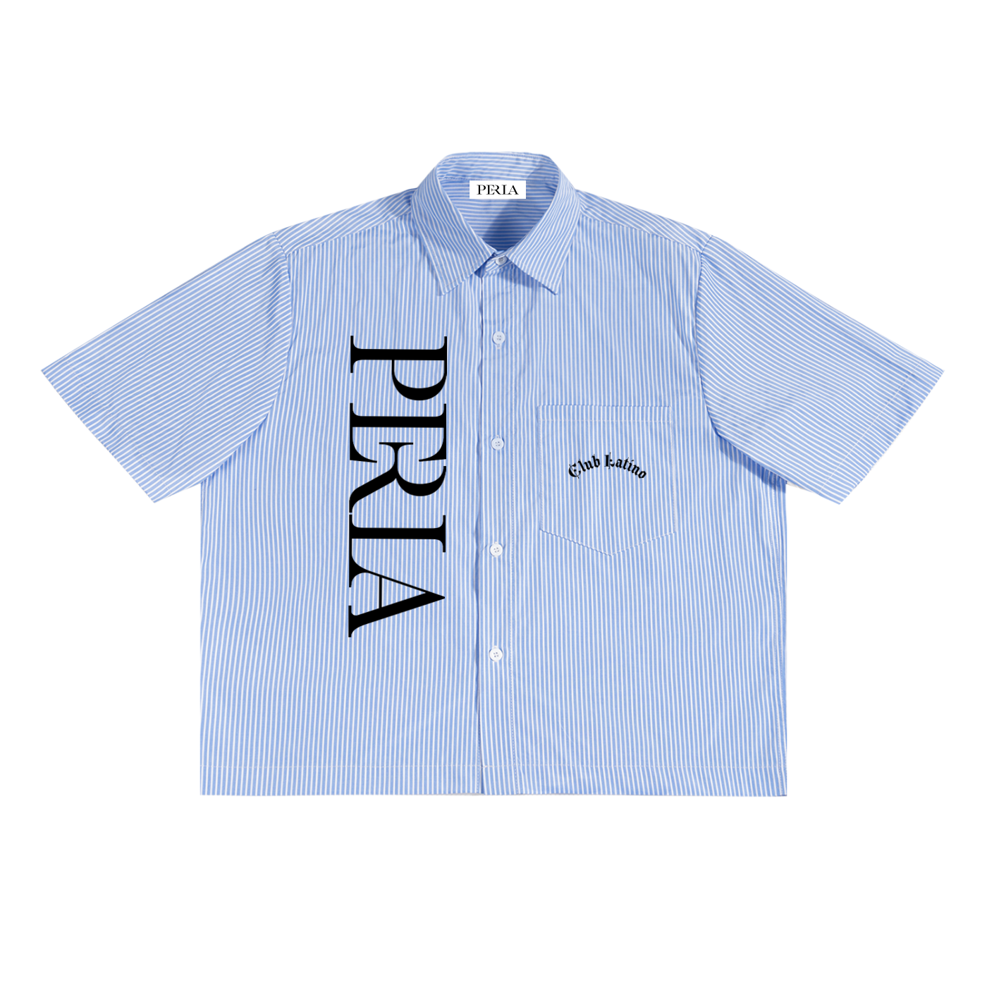 Oversized Vertical Stripe Boxy Shirt