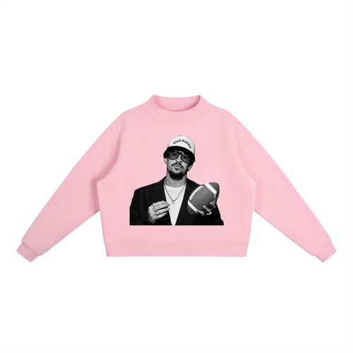 Benito Bowl Essential Fleece Mock-Neck Crew Sweatshirt