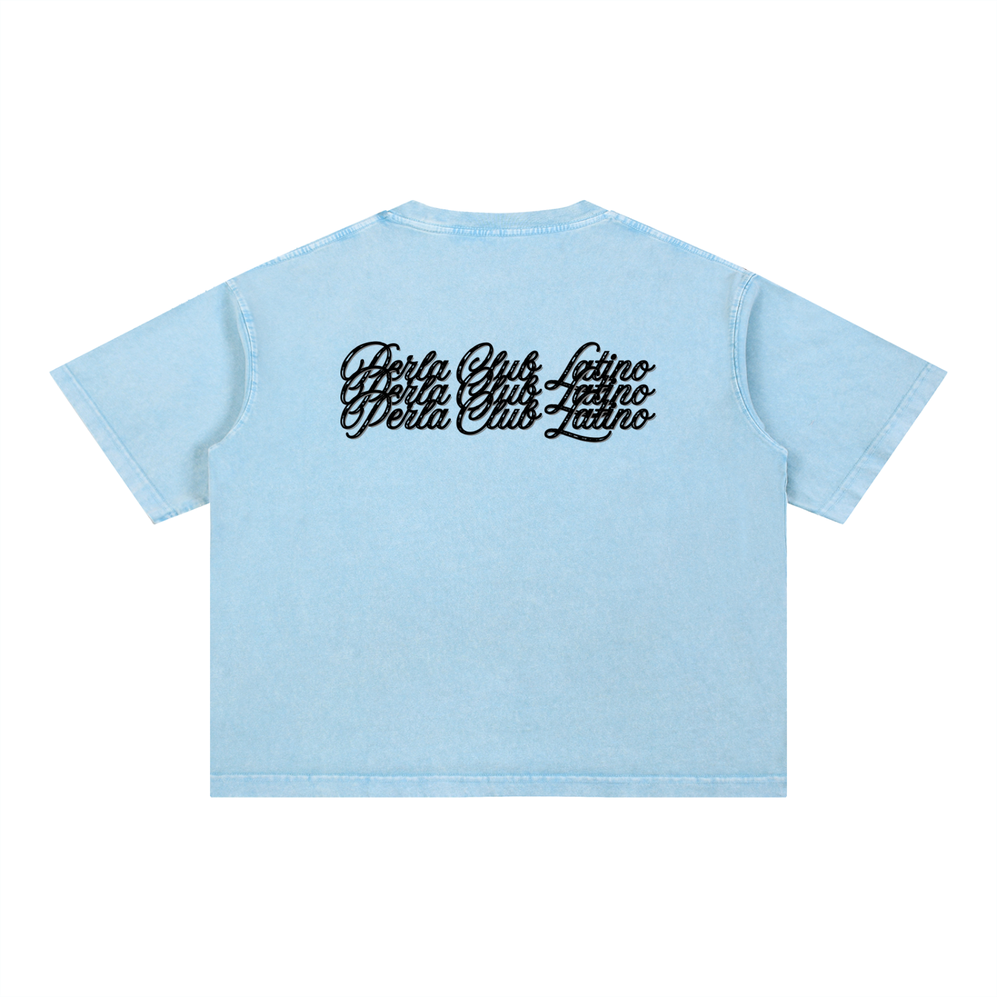 Club Latino Snow Wash Oversized Cropped Tee