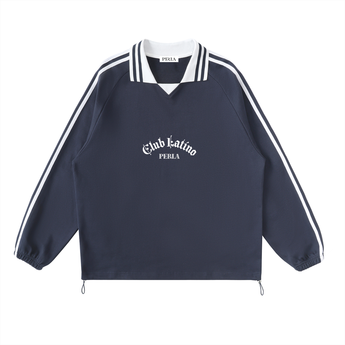 PERLA Contrast Collar Sweatshirt