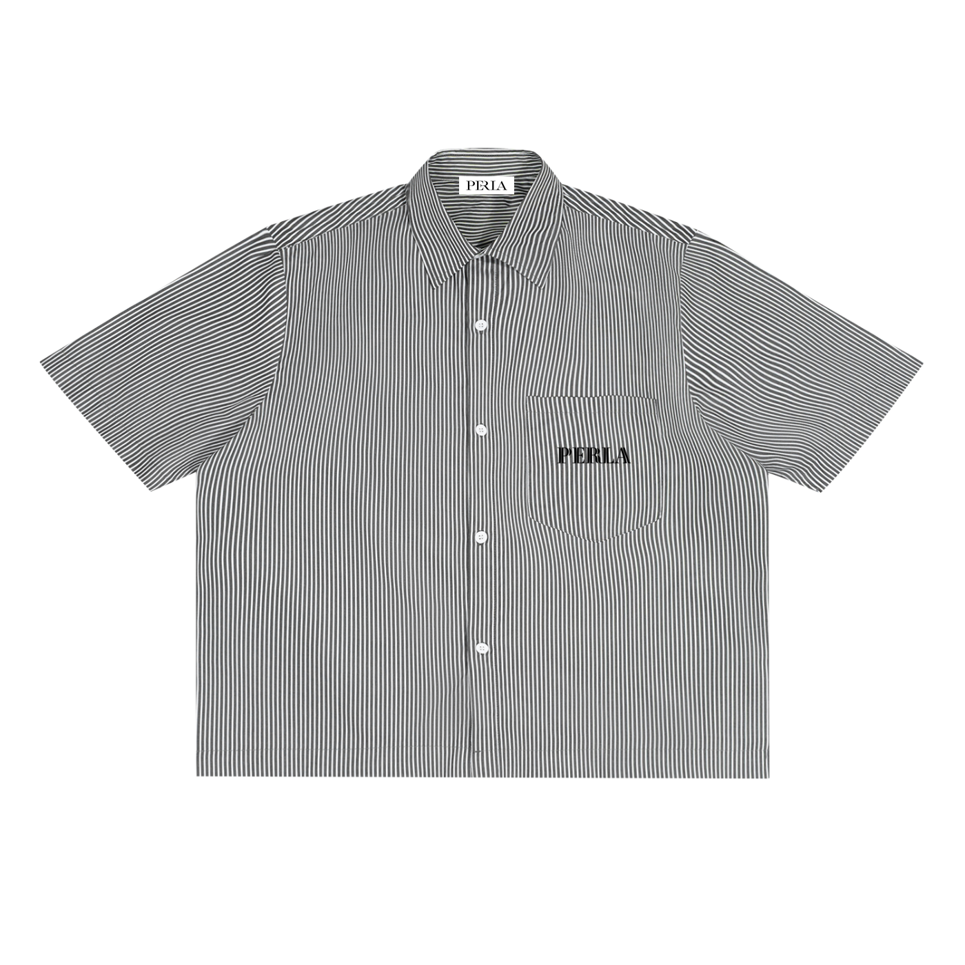 Oversized Vertical Stripe Boxy Shirt