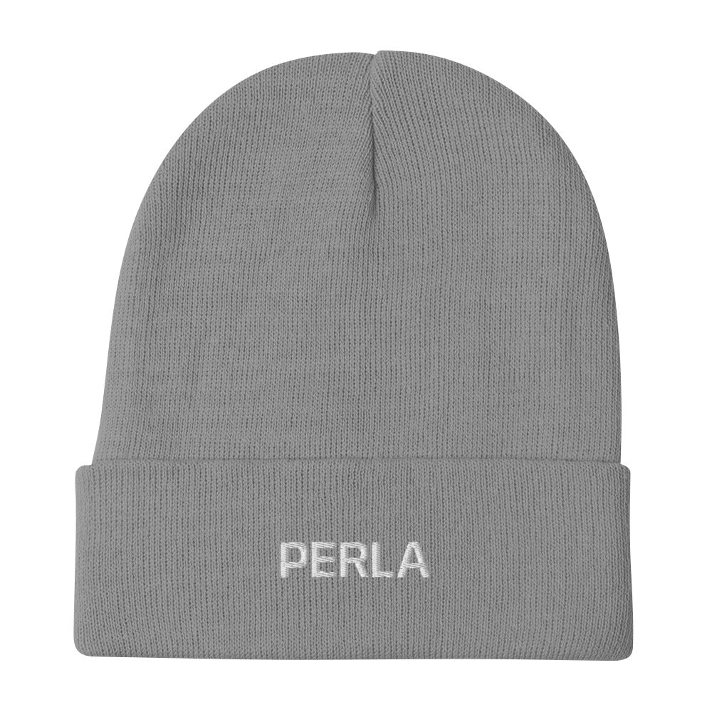 Stylish PERLA EMB Knit Beanie