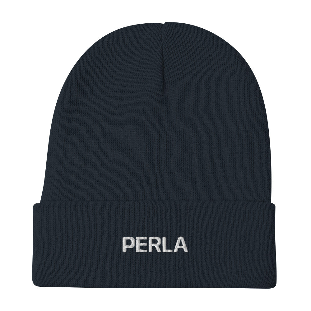 Stylish PERLA EMB Knit Beanie